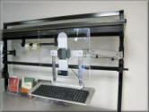 Articulating Monitor & Keyboard Stand - M4 Rear Post Mount Style