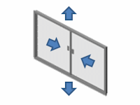 Fume Hood Combination Sash / Horizontal Sash