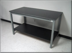 Laboratory Table - metal Frame with Solid Surface Top