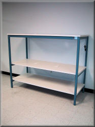 Tall Table with Multiple Shelves