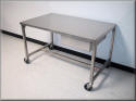 Stainless Steel Flat Table with Casters