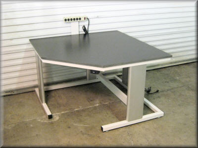Adjustable Height Corner Table