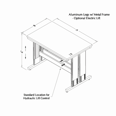 Adjustable Height Legs Casters on Adjustable Height Microscope Tables At Rdm Equipment Lift Tables