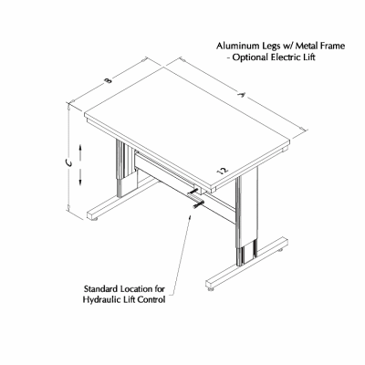 Ergonomic ADA Lift Table
