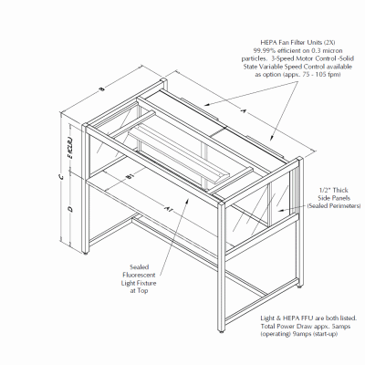 Horizontal Clean Air Workstation