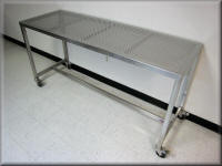 Custom Lift Cart with Clear Containment Curbs