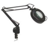 Magnifier Lamp, Reach 33 Inches, Magnification 1.75X, Cord Conductor 3, Color Black, Diopters 3, Lens