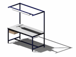 Tech Bench with Overhead Accessory Boom - Model F-103PDL