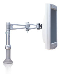 Single Articulating Monitor Arm - Thru-Hole Grommet Mount