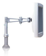 Single Articulating Monitor Arm - Thru-Hole Grommet Mount
