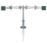 Dual Articulating Monitor Arm - Thru-Hole Grommet Mount