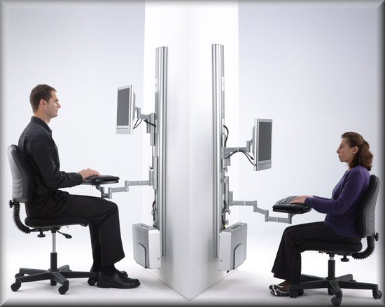 Sit Stand Wall Mount Workstation Stand