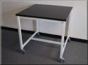 Flat Table with Weled metal Frame - Steel Frame Table