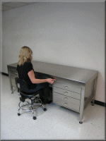 RDM Adjustable Stainless Steel Executive Desk