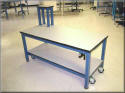 Adjustable Height Lift Table w/ Hand Crank & Casters