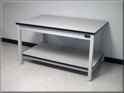 Vibration Damping Table - metal Frame Laminated Top