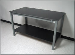 Vibration Damping Table - metal Frame with Solid Surface Top