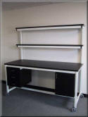 Workbench with Double Upper Shelves and Drawer Units - F-103PL/DS