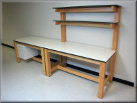 Wood Frame Lab Tables