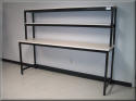 Table with Double Upper Shelves