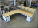 L-Shaped Table with Clear Knee Space at Corner