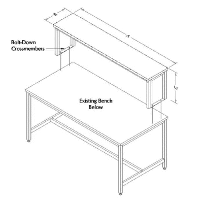 Rdm Workbench Upper Shelf Removable Riser Rdm Products
