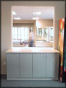 Reception Area Pass-Thru Cabinet & Counter