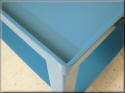 Steel Top with Raised Perimeter Curb