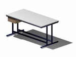 Recessed Table Leg Workstation