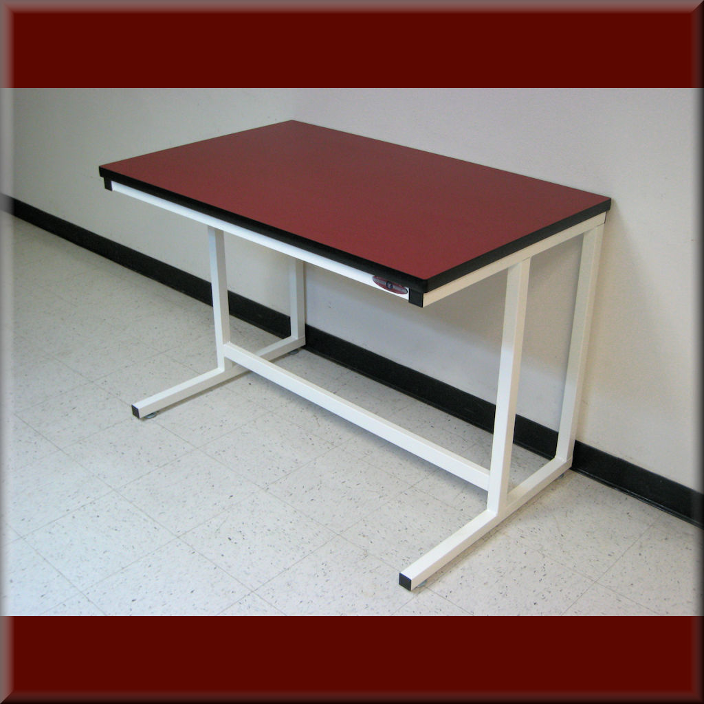 Table Model C-109P – C-Frame Style Workbench w/ Recessed Front Legs