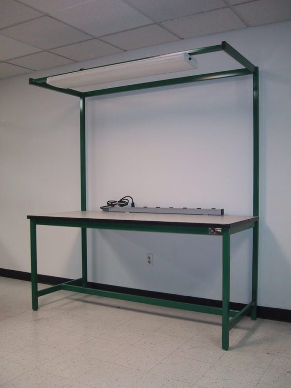 Table Model <span style="color: #800000;"><strong>F-103PDL</strong></span> - Workbench with Overhead Utility / Light Boom - Image 8