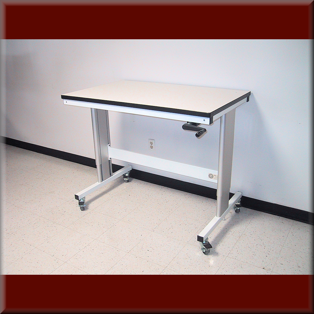 Table Model i-107P – i-Frame Ergonomic Adjustable Height Flat Top Table