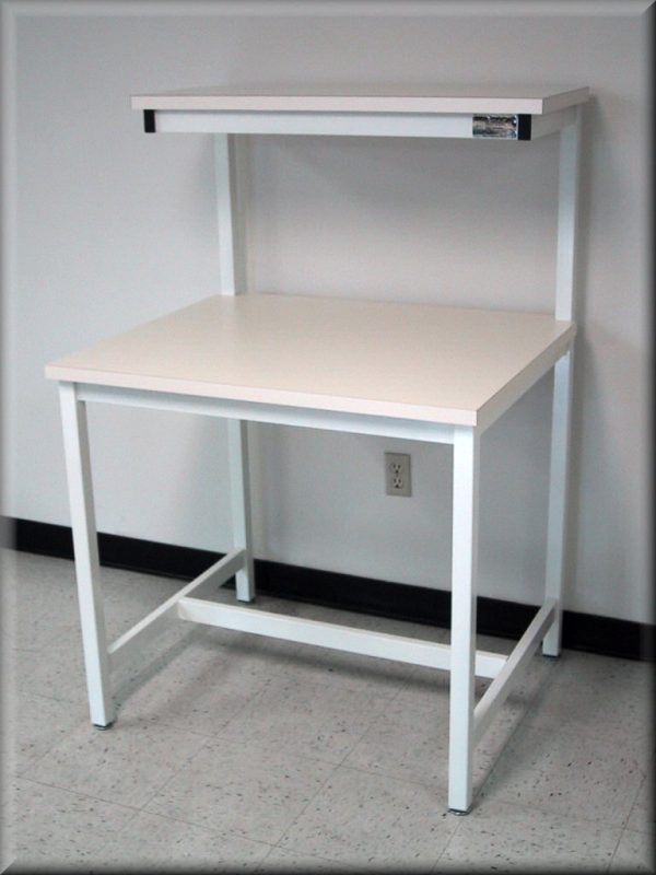 Table Model <span style="color: #800000;"><strong>F-103P</strong></span> - Tech Style Workbench with Upper Shelf - Image 3