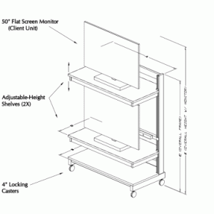 Cantilevered Shelf Table