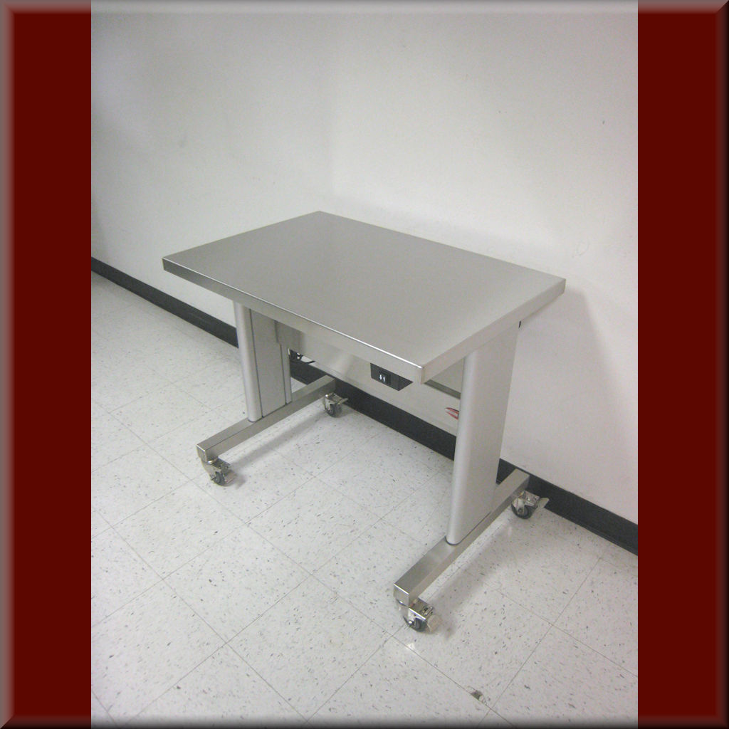 Table Model i-107P-SS – Stainless Steel  Adjustable Height Table