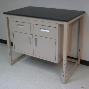 RDM - Laboratory Table with Suspended Cabinets A-109P-LAB-CAB (Flat Top ...