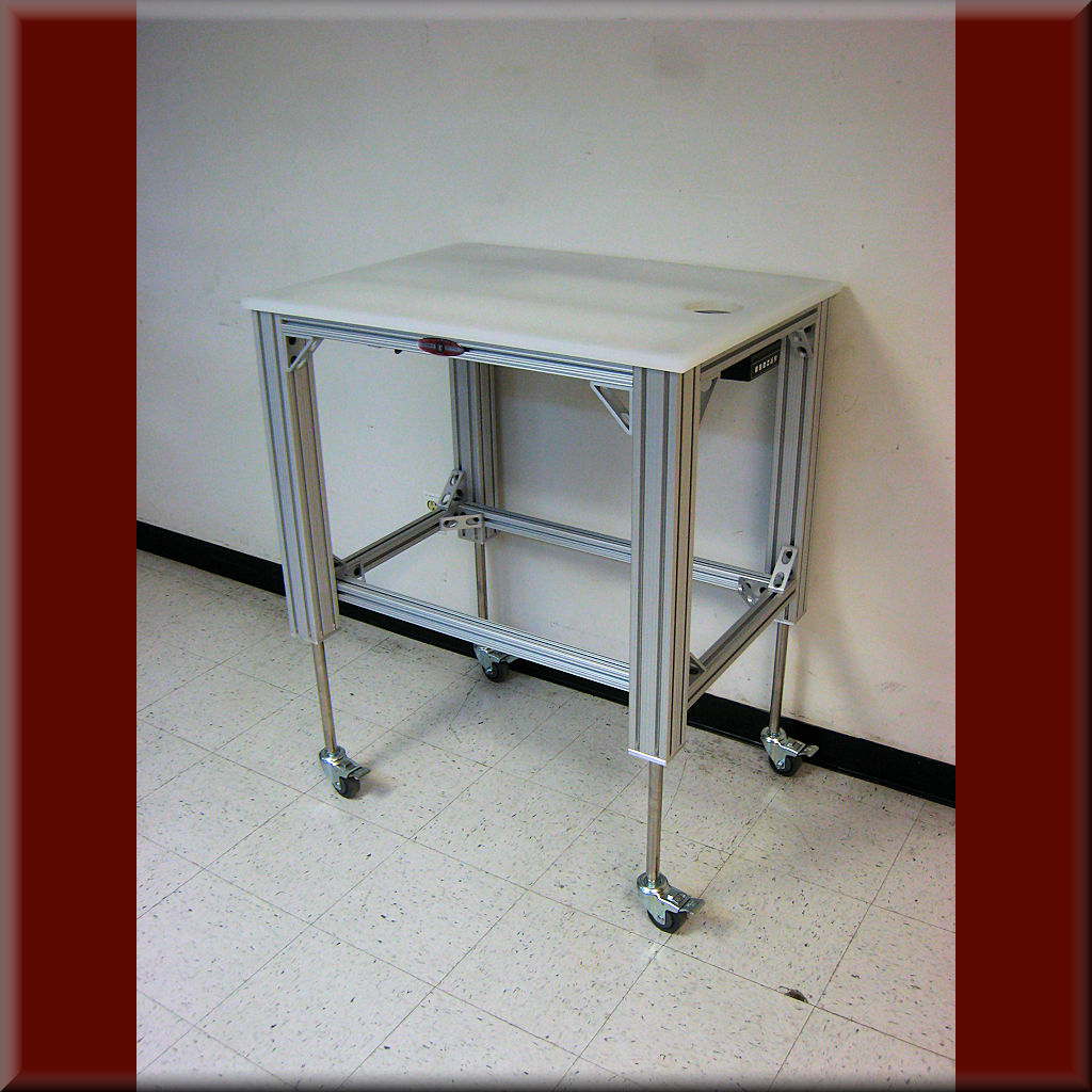 Table Model A-107P-AL-EXT-B – Aluminum Frame w/ Hydraulic Lift – 6″,8″,10″ & 12″ Lift Range – 1,000 lb cap.