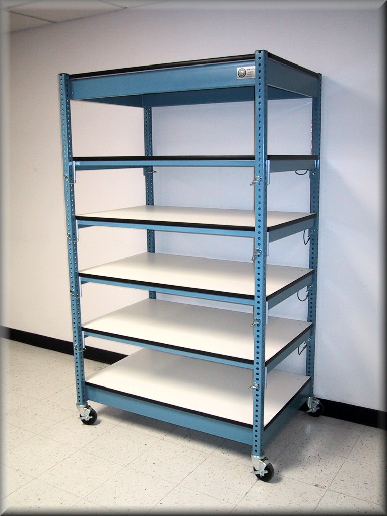 RDM Industrial Duty Shelving Cart Model MC 109P ADJ