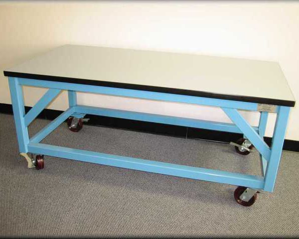 Heavy Duty Steel Flat Bed Cart - Polyurethane Wheels - Capacity: 2,000 lbs  - Deck LxW:: 60 x 30