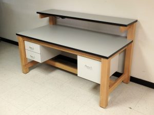 RDM - F-103P-WD-ESD ESD Wood Tech Workbench w/ Shelf