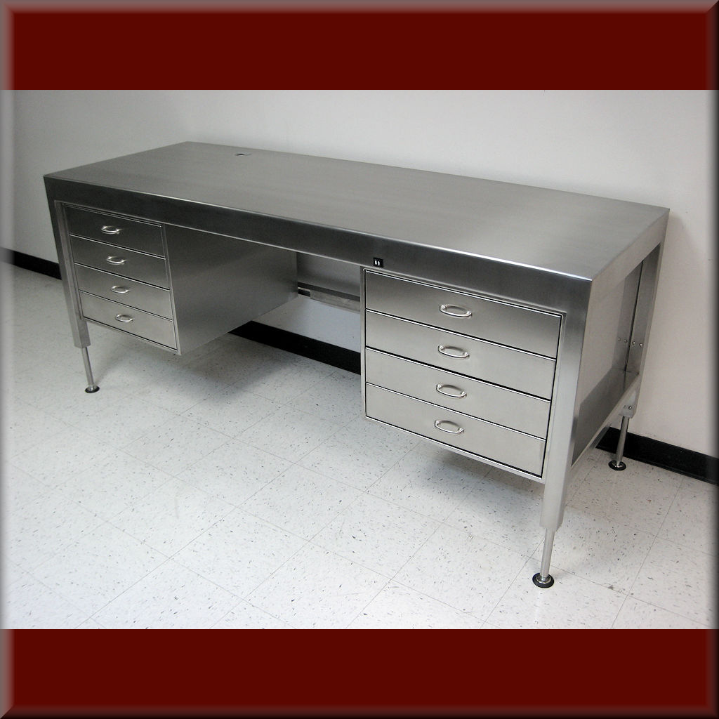 Table Model A-107P-SS-EXEC – Executive Style Desk / Industrial-Duty