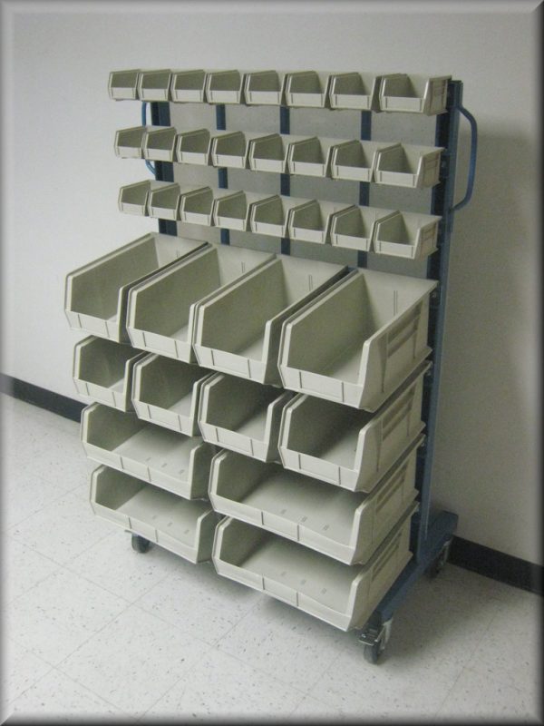RDM - Tool Carts Model MS-102P-BIN-PEG Bin Rail & Peg Board