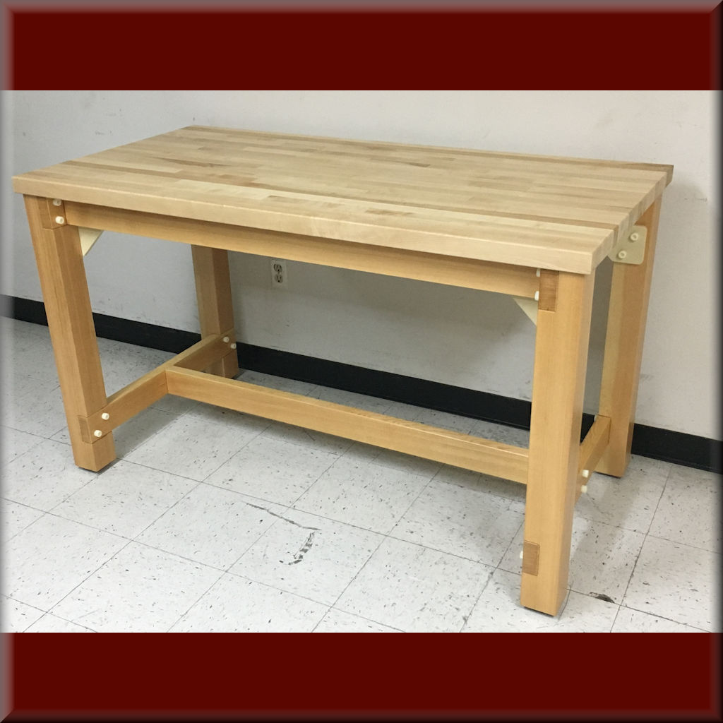 Table Model A-109P-WD-NF – Flat Top Wood Frame Table (Non-Ferrous Construction)