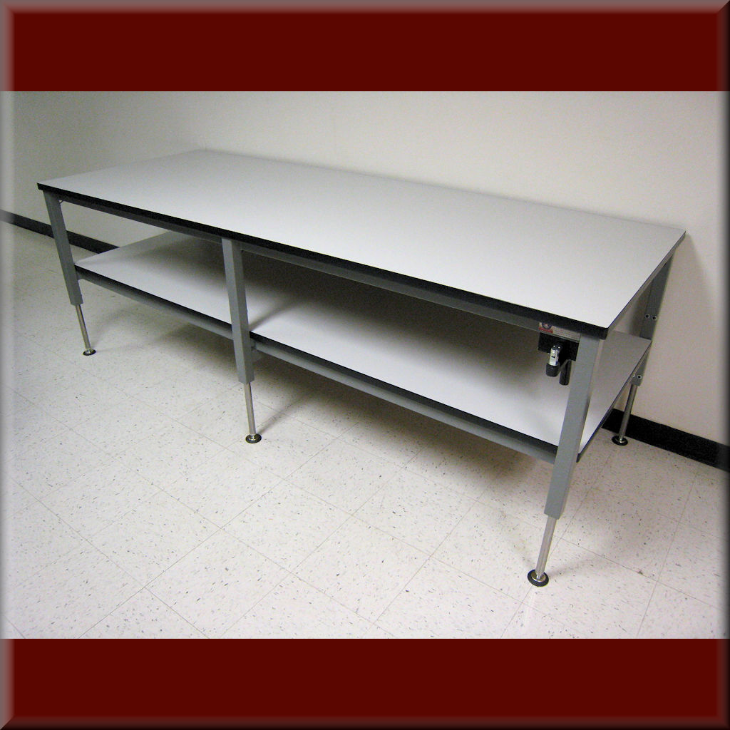 Table Model A-107P-CLG – Hydraulic Flat Top Lift Table w/ Center Legs