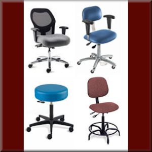 Laboratory Ergonomic Seating & Chairs