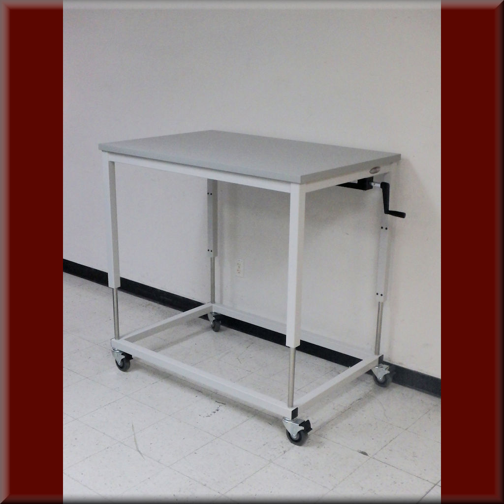 Table Model A-107P-FTCSTR – Hydraulic Flat Top Lift Table w/ Full-Time Casters