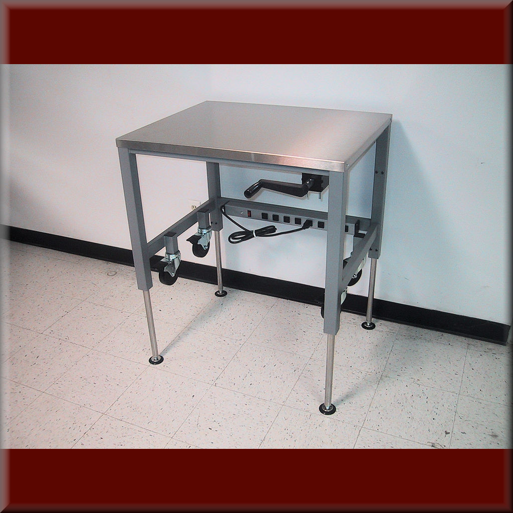 Table Model A-107P-PTCSTR – Hydraulic Flat Top Lift Table w/ Part-Time Casters