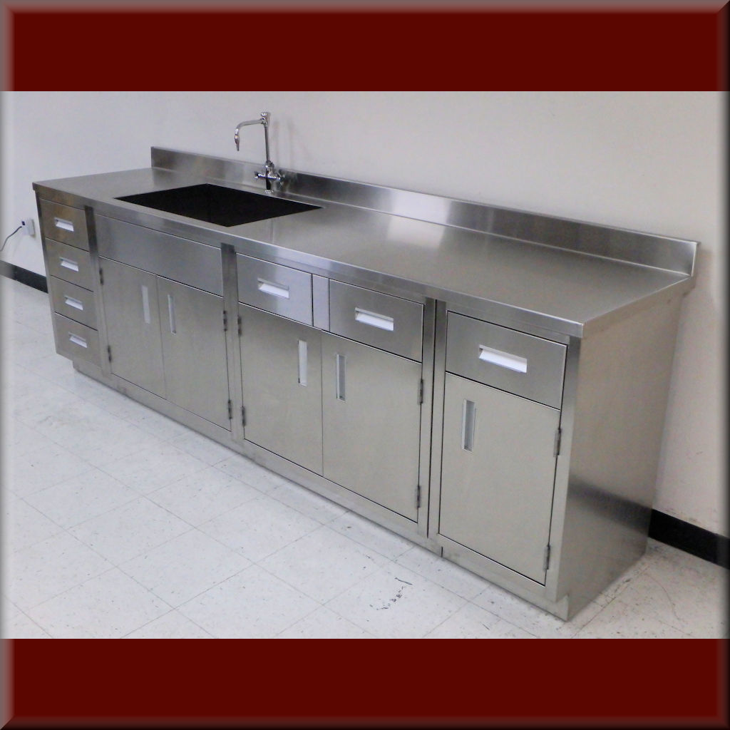 Stainless Steel Laboratory Cabinets / Laboratory Casework & Countertops