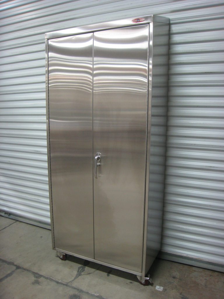 Stainless Steel Tall Storage Cabinet