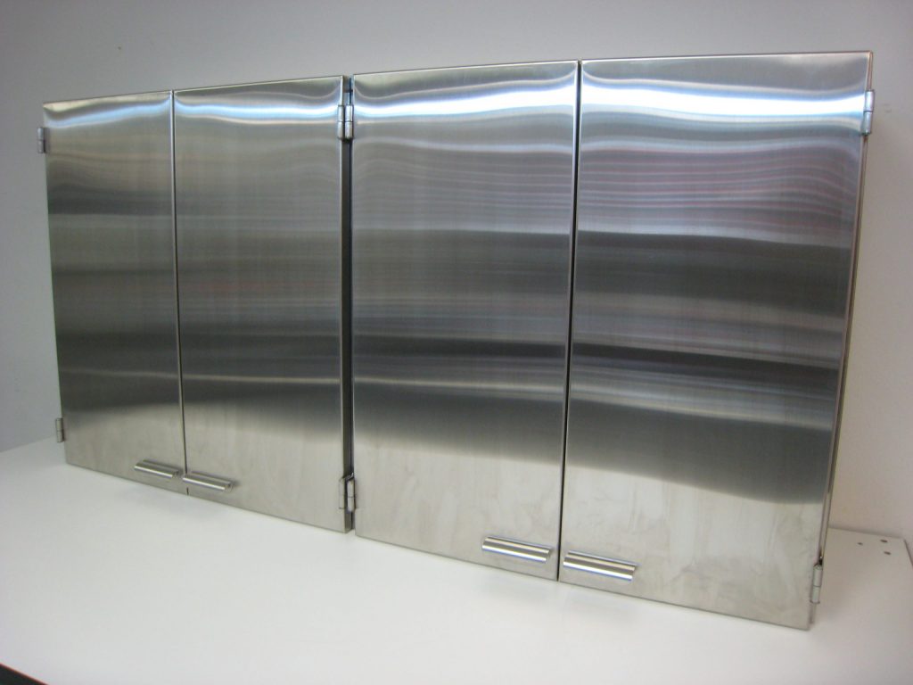 Stainless Steel Upper Cabinets - Custom SS Wall Cabinets